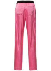 Tom Ford Logo Silk Satin Pajama Pants