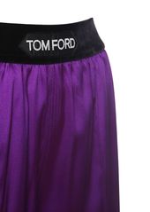 Tom Ford Logo Silk Satin Pajama Pants