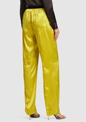 Tom Ford Logo Silk Satin Pajama Pants