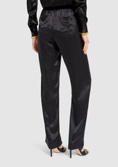 Tom Ford Logo Silk Satin Pajama Pants