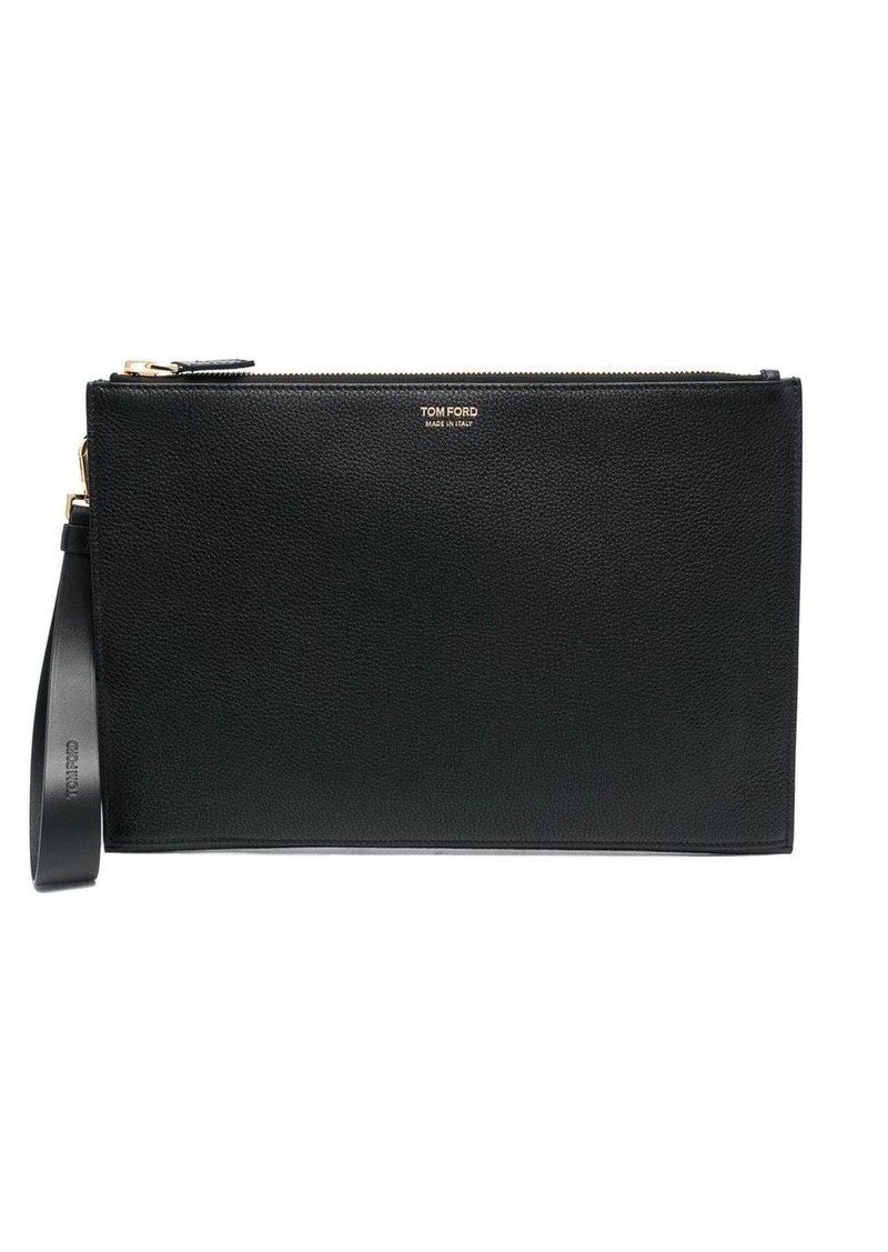 Tom Ford logo-stamp clutch bag