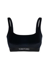 Tom Ford Logo Stretch Velvet Bra