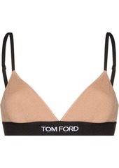 Tom Ford logo-underband triangle bra
