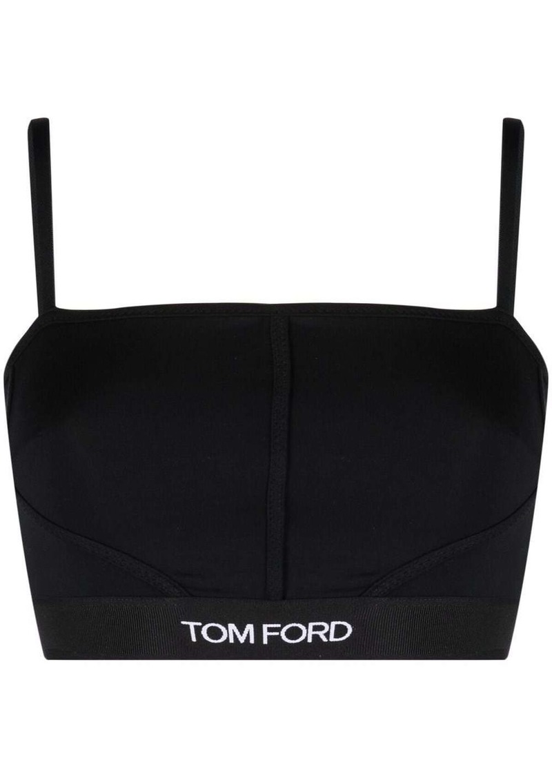 Tom Ford logo underband bralette top