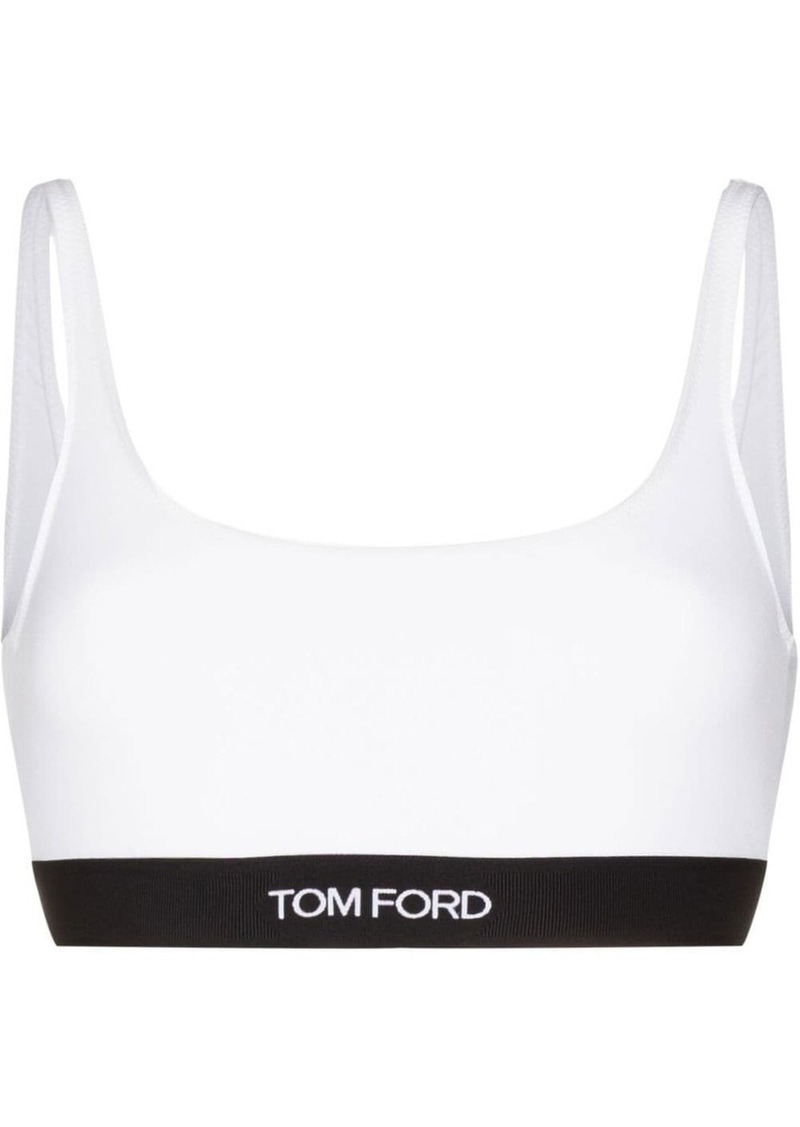 Tom Ford logo-underband bralette top