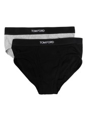 Tom Ford logo-waist cotton briefs (pack of two)