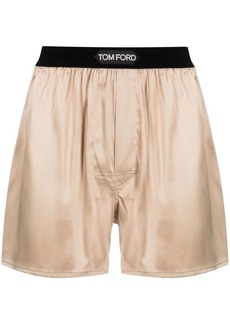 Tom Ford logo-waist silk boxers