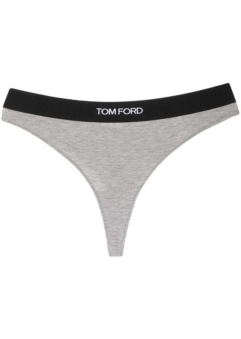 Tom Ford logo-waistband thong