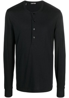 Tom Ford long-sleeve Henley T-shirt