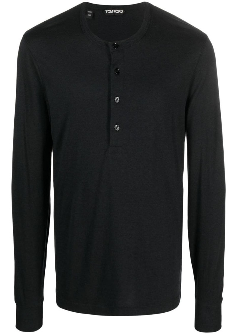 Tom Ford long-sleeve Henley T-shirt