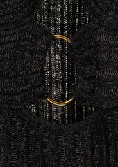 Tom Ford Lurex Cotton & Wool Knit Mini Dress