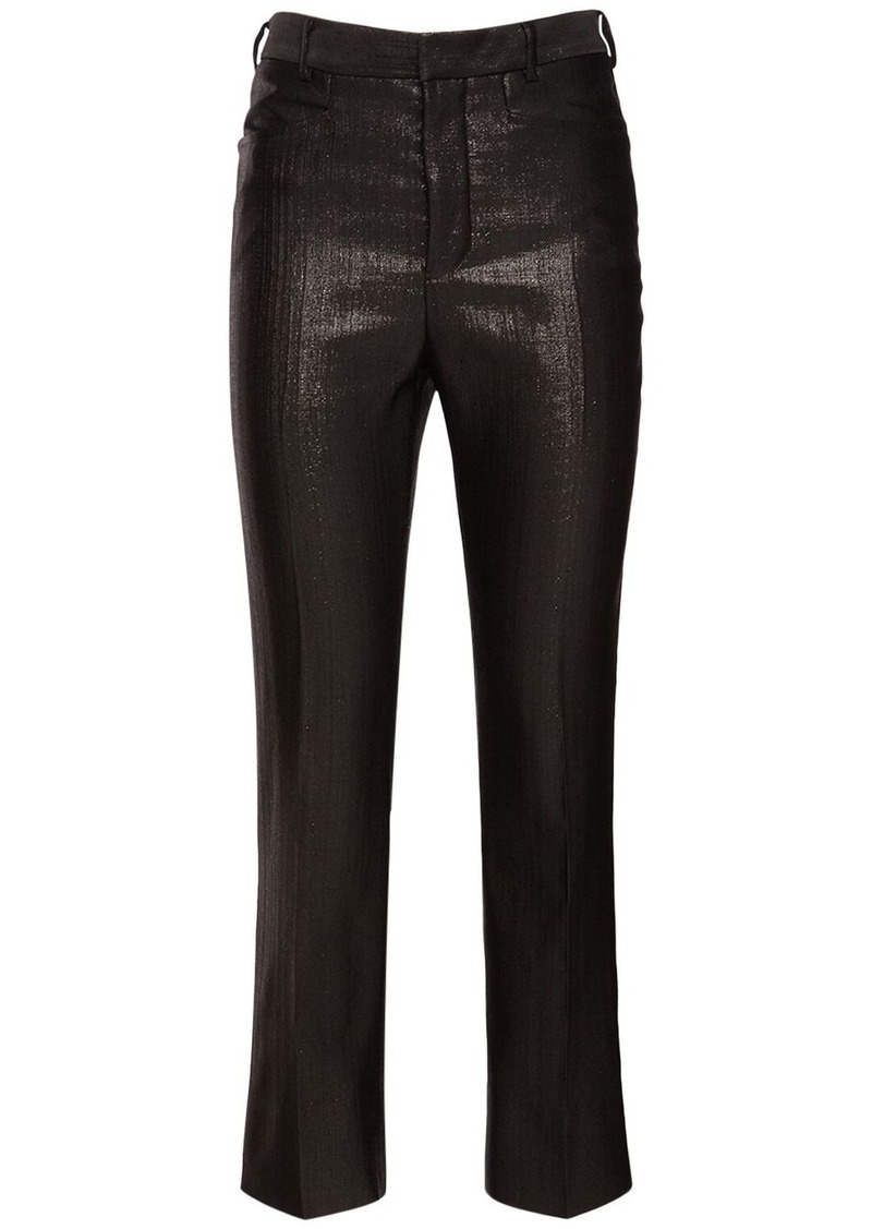 Tom Ford Lurex Wool Blend Midrise Straight Pants