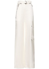 Tom Ford Lvr Exclusive Satin High Rise Wide Pants