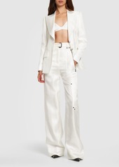 Tom Ford Lvr Exclusive Satin High Rise Wide Pants