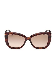 Tom Ford Maeve 55MM Butterfly Sunglasses
