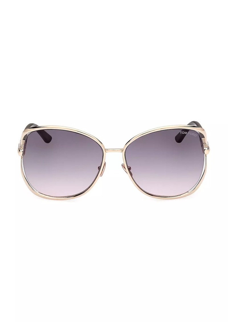 Tom Ford Marta 62MM Round Sunglasses