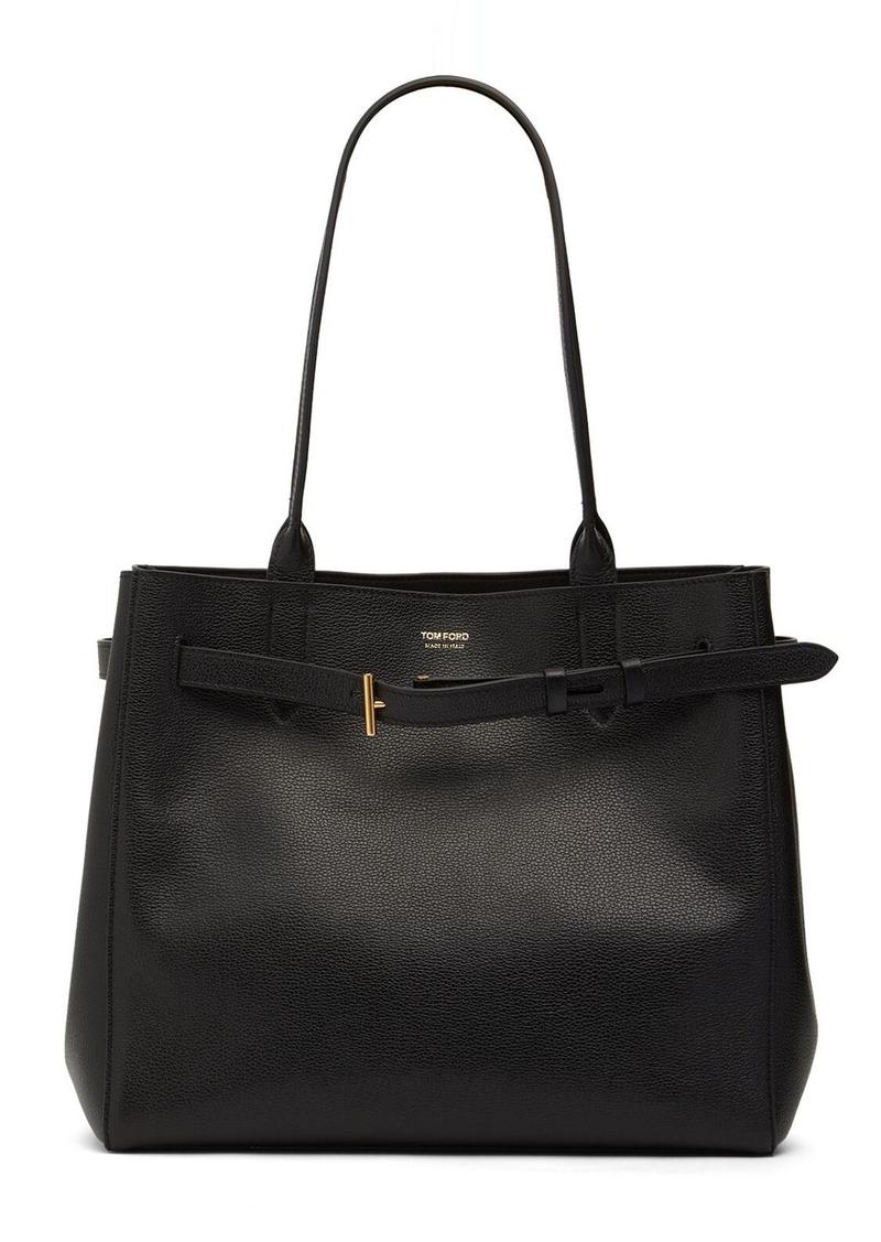 Tom Ford Medium Audrey Grain Leather Tote Bag