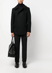 Tom Ford Melton-wool blend peacoat