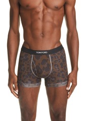 Tom Ford Leopard Print Boxer Briefs in Brown at Nordstrom
