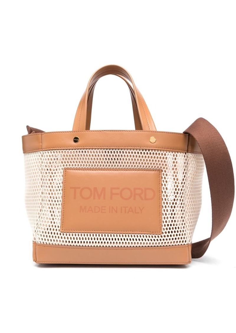 Tom Ford mesh-panelled shopping bag