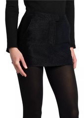 Tom Ford Metallic Silk-Blend Boucle Miniskirt