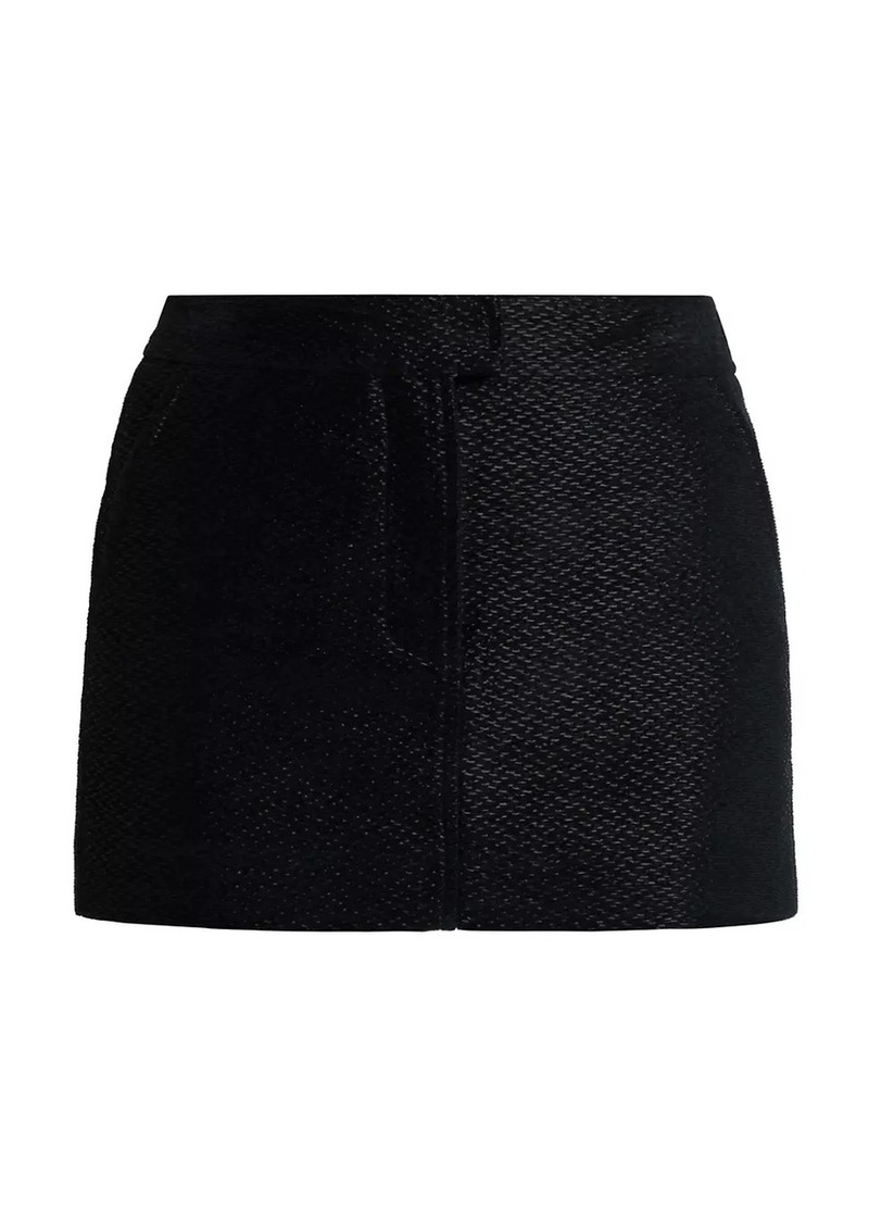 Tom Ford Metallic Silk-Blend Boucle Miniskirt