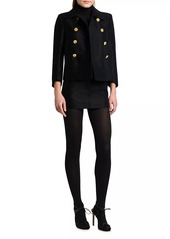 Tom Ford Metallic Silk-Blend Boucle Miniskirt