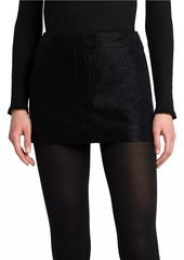 Tom Ford Metallic Silk-Blend Boucle Miniskirt