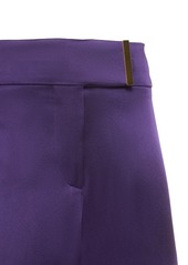 Tom Ford Mid Rise Wide Fluid Satin Pants