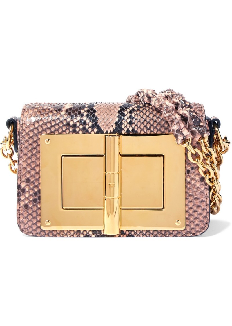 Tom Ford Natalia Mini Python Shoulder Bag | Handbags