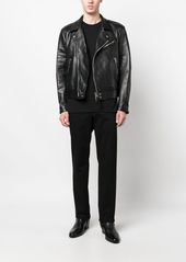 Tom Ford off-centre leather jacket