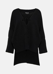 Tom Ford Off-shoulder cashmere and cotton sweater
