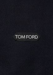 Tom Ford Officer Herringbone Long Coat