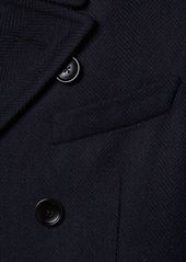 Tom Ford Officer Herringbone Long Coat