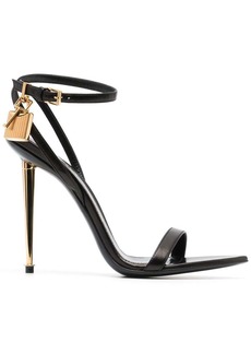 Tom Ford Padlock 105mm leather sandals