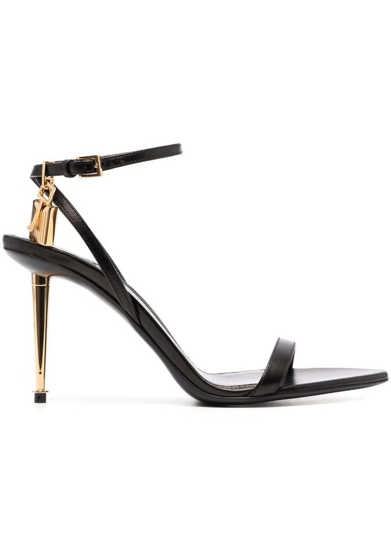 Tom Ford Padlock 85mm leather sandals