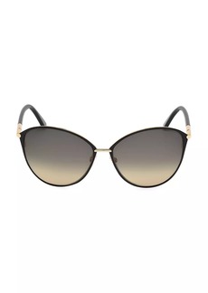 Tom Ford Penelope 59MM Polarized Lens Oversize Round Sunglasses