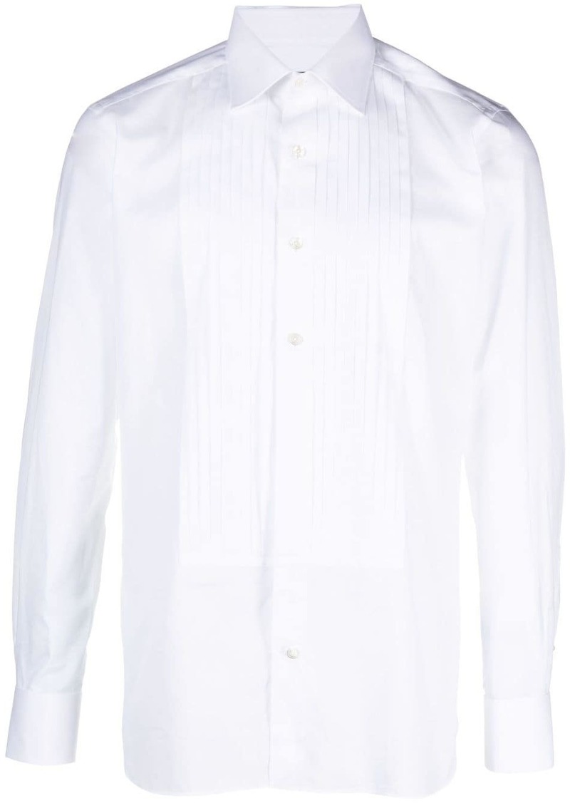 Tom Ford pintuck cotton shirt