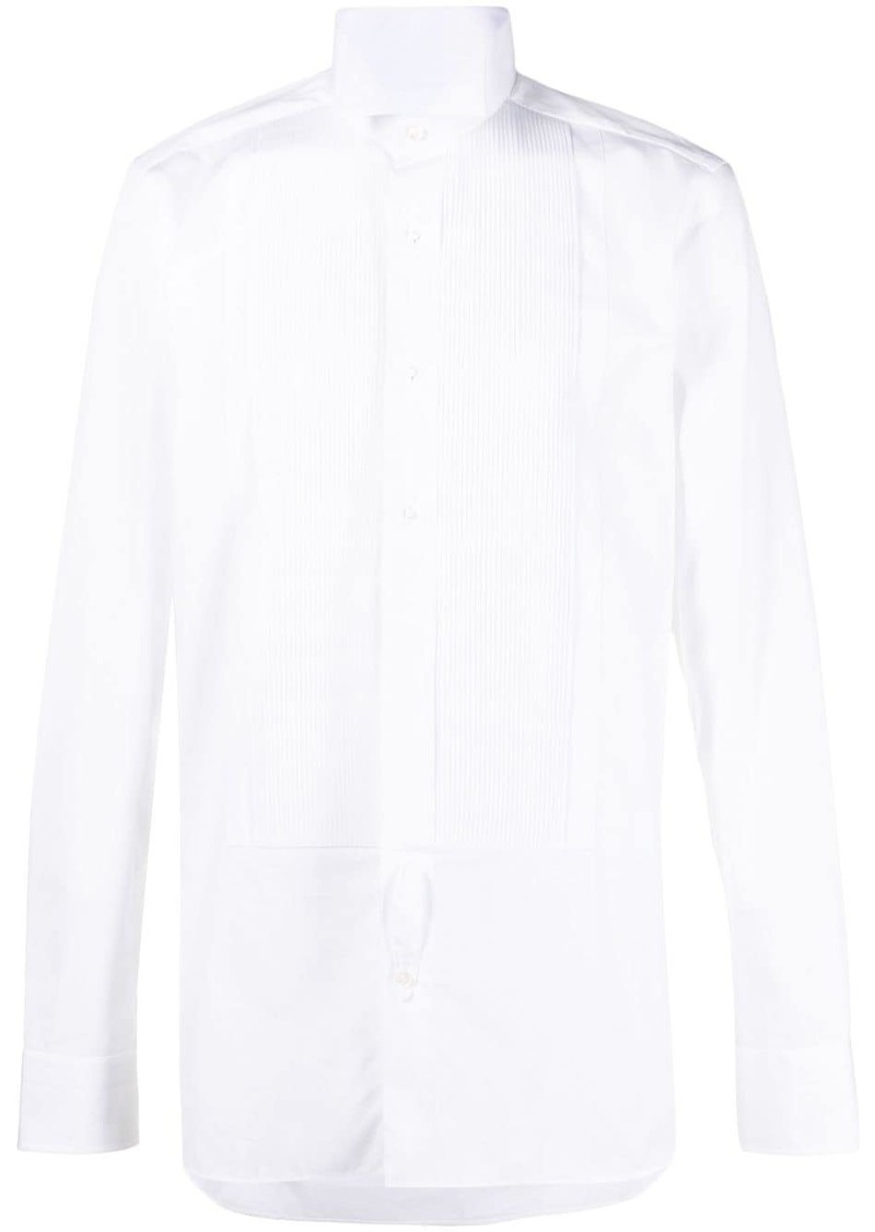 Tom Ford pleated-bib cotton shirt