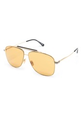 Tom Ford polished pilot-frame sunglasses