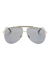 Tom Ford polished pilot-frame sunglasses