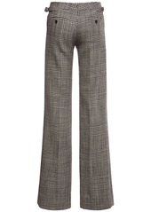Tom Ford Prince Of Wales Wool Flared Pants