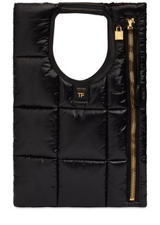 Tom Ford Puffy Alix Quilted Nylon & Leather Bag