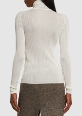 Tom Ford Rib Knit Viscose Turtleneck