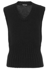 Tom Ford Ribbbed-knit virgin wool sweater vest