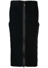 Tom Ford ribbed zip-up pencil skirt
