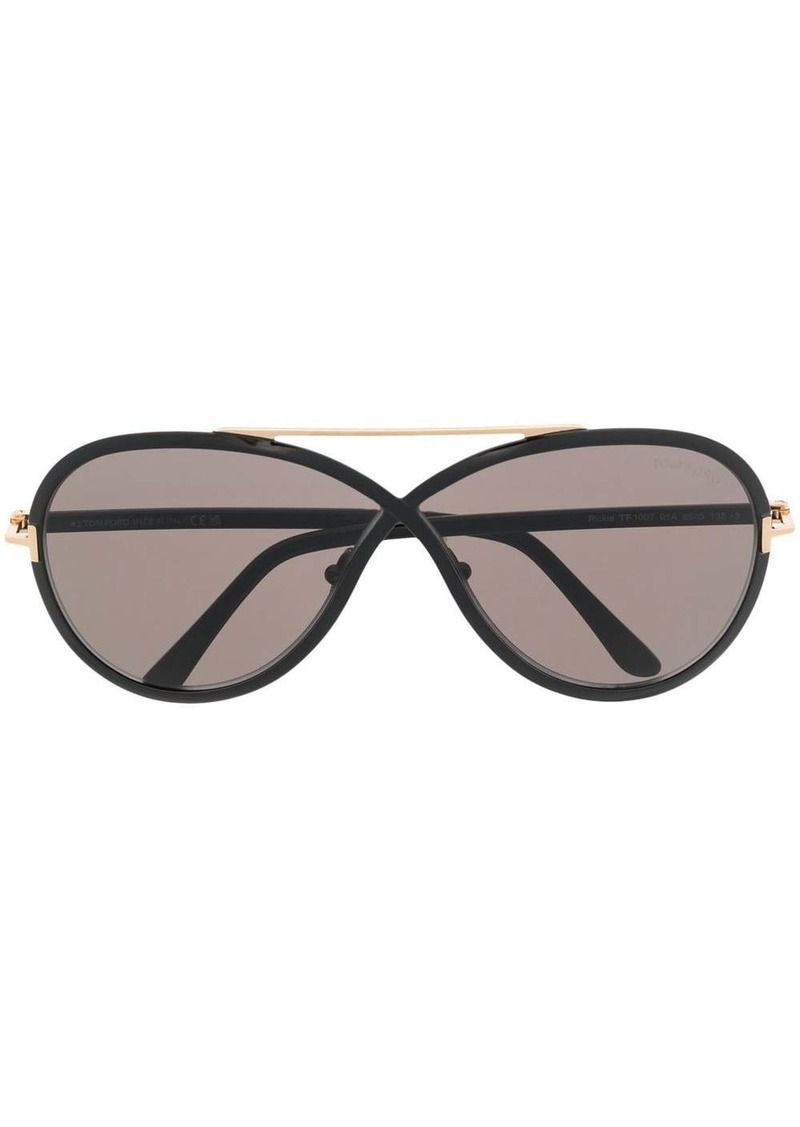 Tom Ford round-frame oversize sunglasses