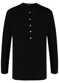 Tom Ford round-neck Henley T-shirt