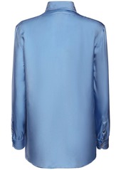Tom Ford Satin Shirt W/ Pleated Front