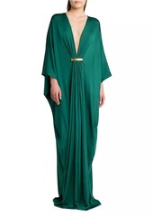 Tom Ford Satin Stretch Jersey Kaftan Gown